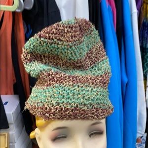 Striped slouch beanie